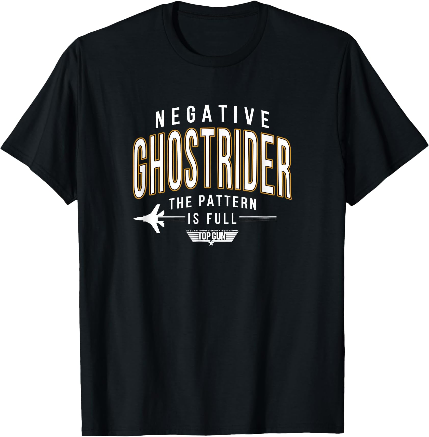 Negative Ghostrider Pattern is Full Text T-Shirt