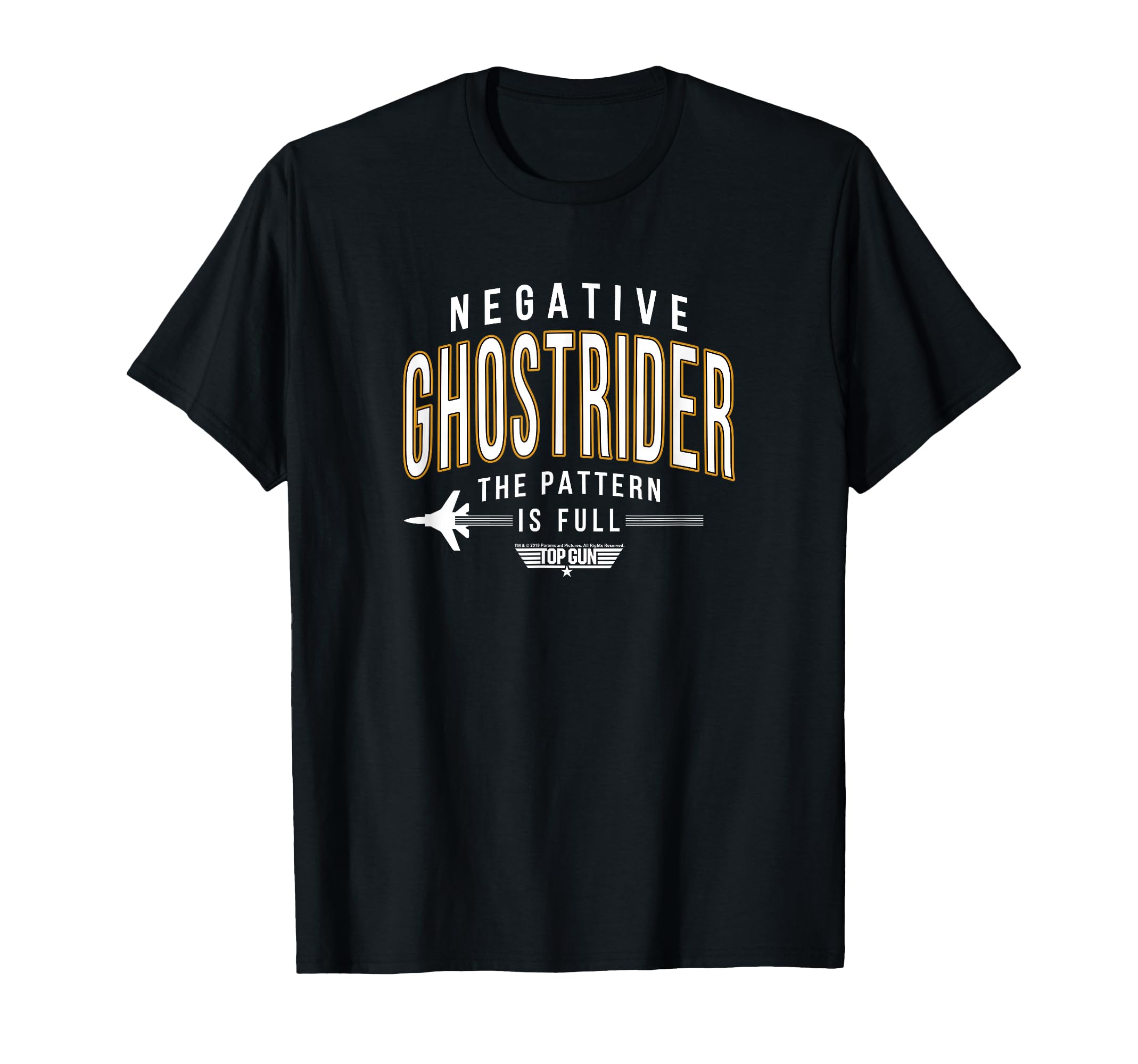 Top Gun Negative Ghostrider Pattern is Full Text T-Shirt