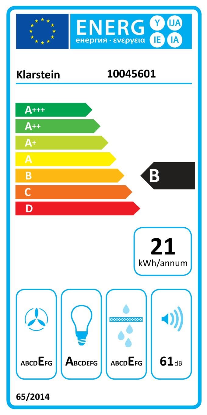 Cappa Aspirante Klarstein 90cm - Scarico Aria 247 M³/h, Filtro Lavabile, LED - Foto 5
