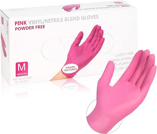 Guantes desechables de nitrilo medianos sin látex, guantes de limpieza media, desechables sin látex, guantes medianos para guantes de tecnología de