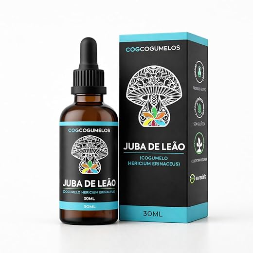Extrato Cogumelo Juba de Leão - Lion`s Mane - COG COGUMELOS (30ml)