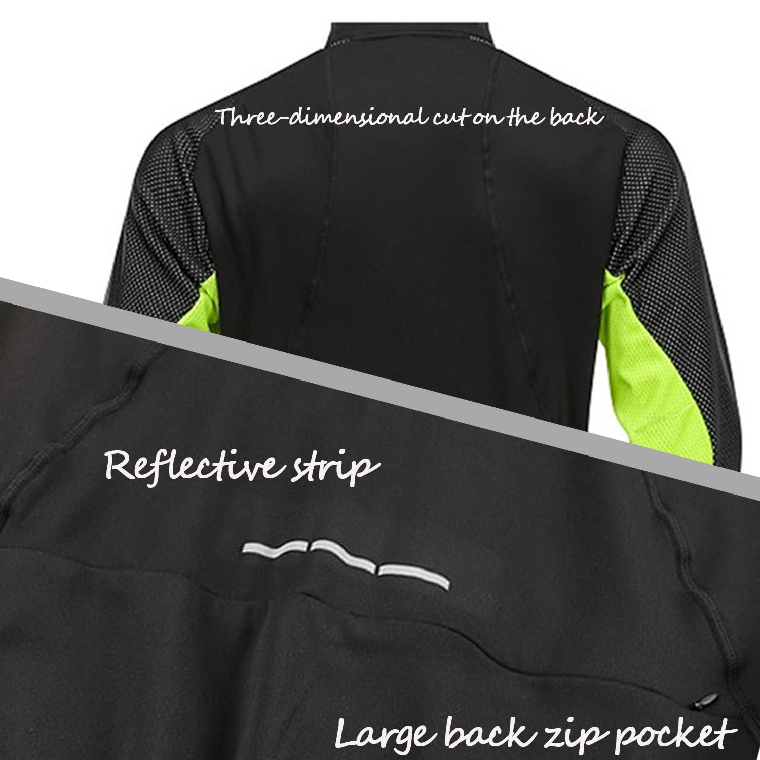 Chaqueta de ciclismo para hombre Forro polar Impermeable Invierno Chaqueta térmica de ciclismo