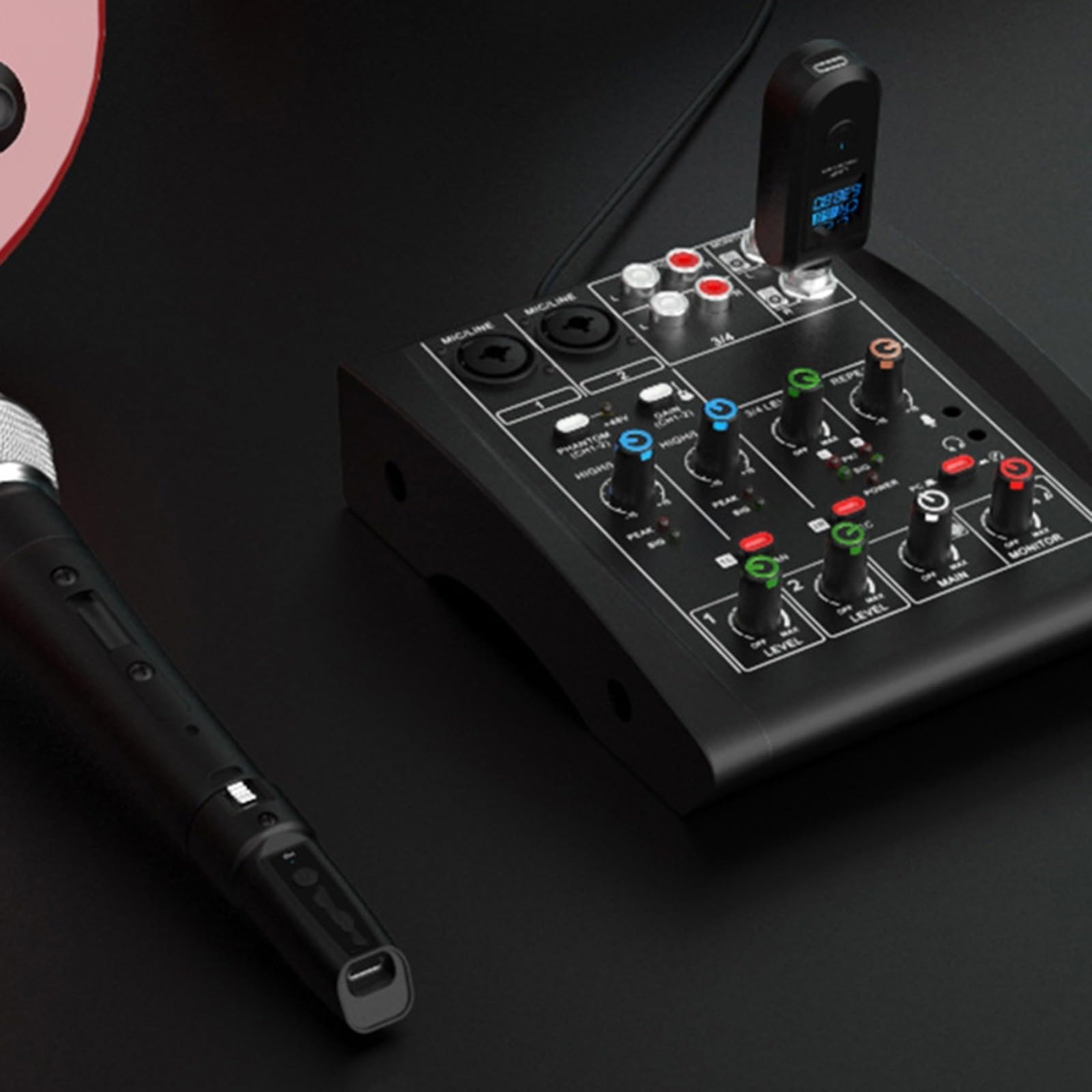 Per Shure BETA58/Sennheiser E945 Pro Wireless XLR System - 550-574MHz 20CH Studio Grade Mic Kit W/110DB per gamma dinamica e trasmissione 50M, 0,2% THD per fasi live e registrazione in studio