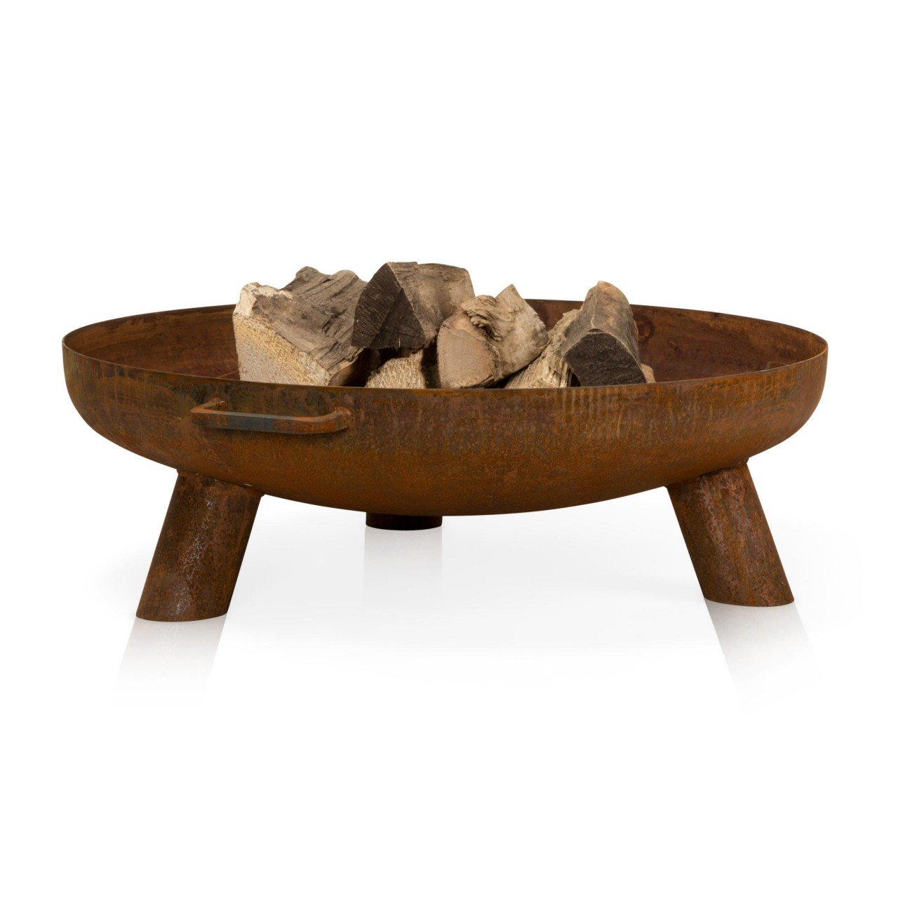 Stanzteile Braciere Bonn Ø80cm - In Acciaio 2.5mm, Con Foro Scarico, Per Giardino E Terrazza - Foto 7