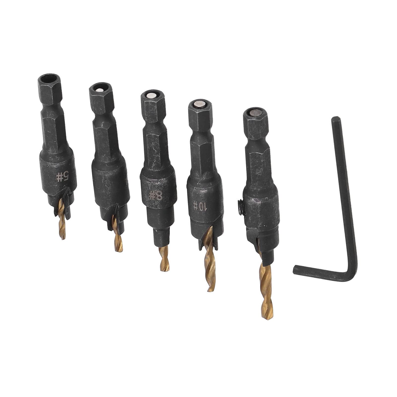 Countersink Drill, Countersink Drill Bits 5-12 Mm Wide Use HSS for Wood