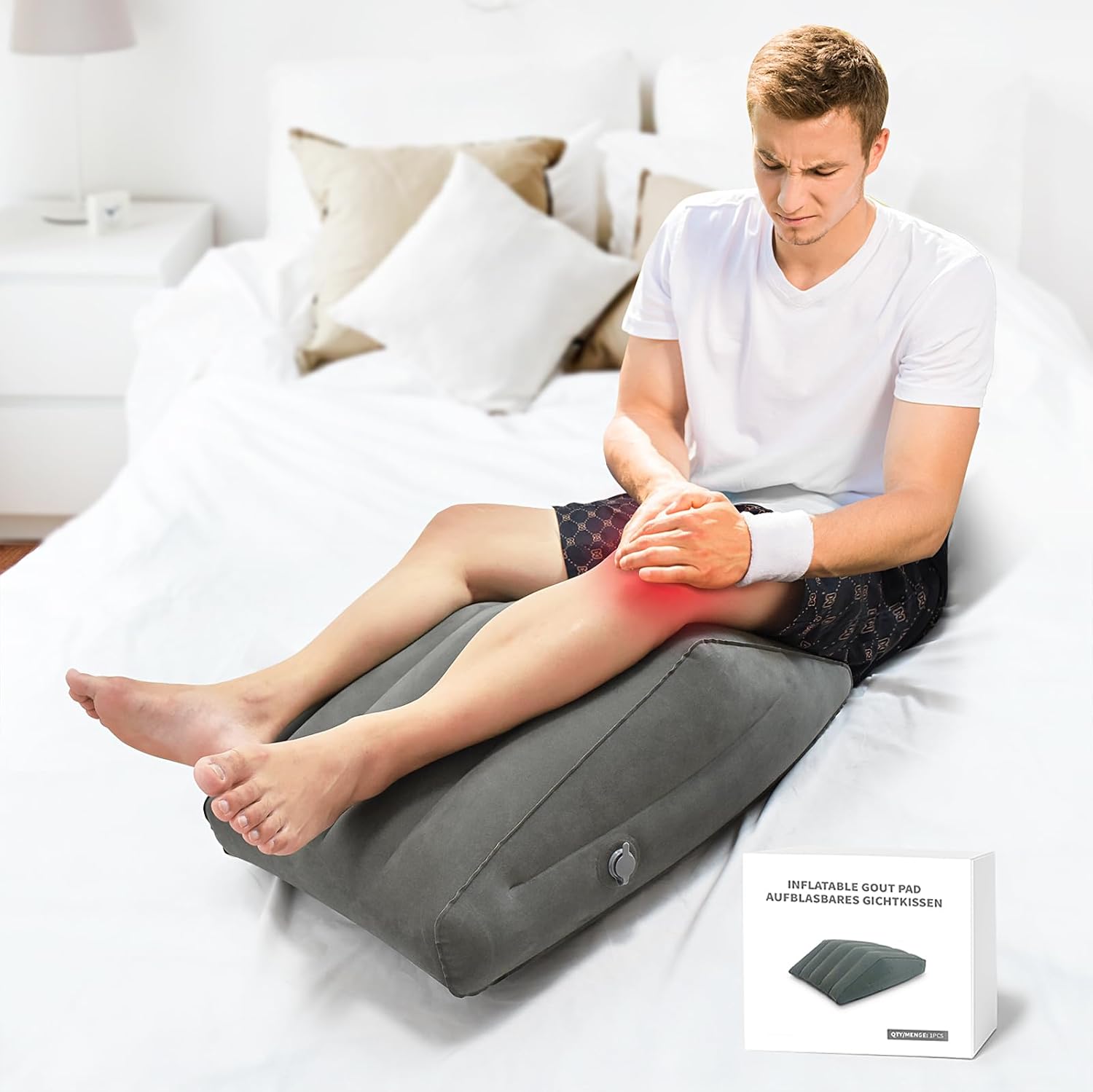 Leg Pillow,elevation Pillow,Wedge Pillow Post Surgery,Wedge Pillow for Legs,Leg