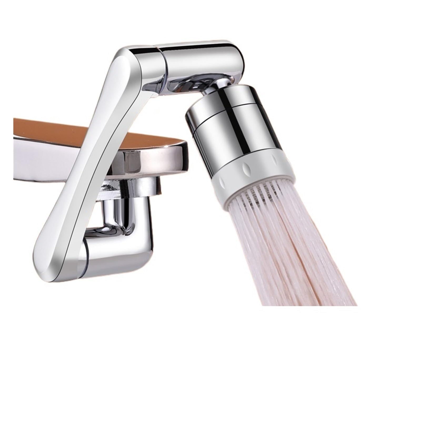 Ewsdsfs Women's 1Pcs Stainless Steel Universal 1440° Swivel Robotic Arm Swivel Extension Faucet Aerator Kitchen Sink Faucet Extender 2Water Flow Mode