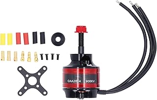 VGEBY Brushless Motor, QAA2814‑900KV 6S RC Plane Motor 14 Poles High Performance RC Model Motor for Drone Model Aircraft Fixed Wing(CCW)