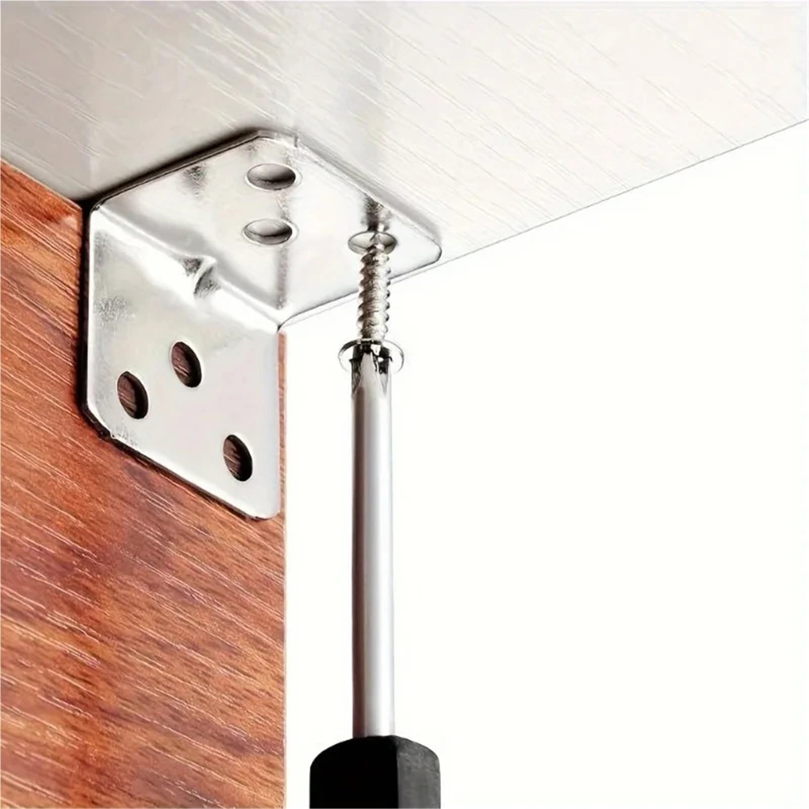 Staffe Angolari In Acciaio Inossidabile 50/5x Universali for Armadi Cassetti Finestre Mobili In Legno Staffa Fissa Ad Angolo Retto Da 90 Gradi