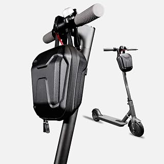 Uticon Handlebar Bag, Handlebar Front EVA Hard Shell Storage Bag for Folding Bike Scooter Balance Car - Black