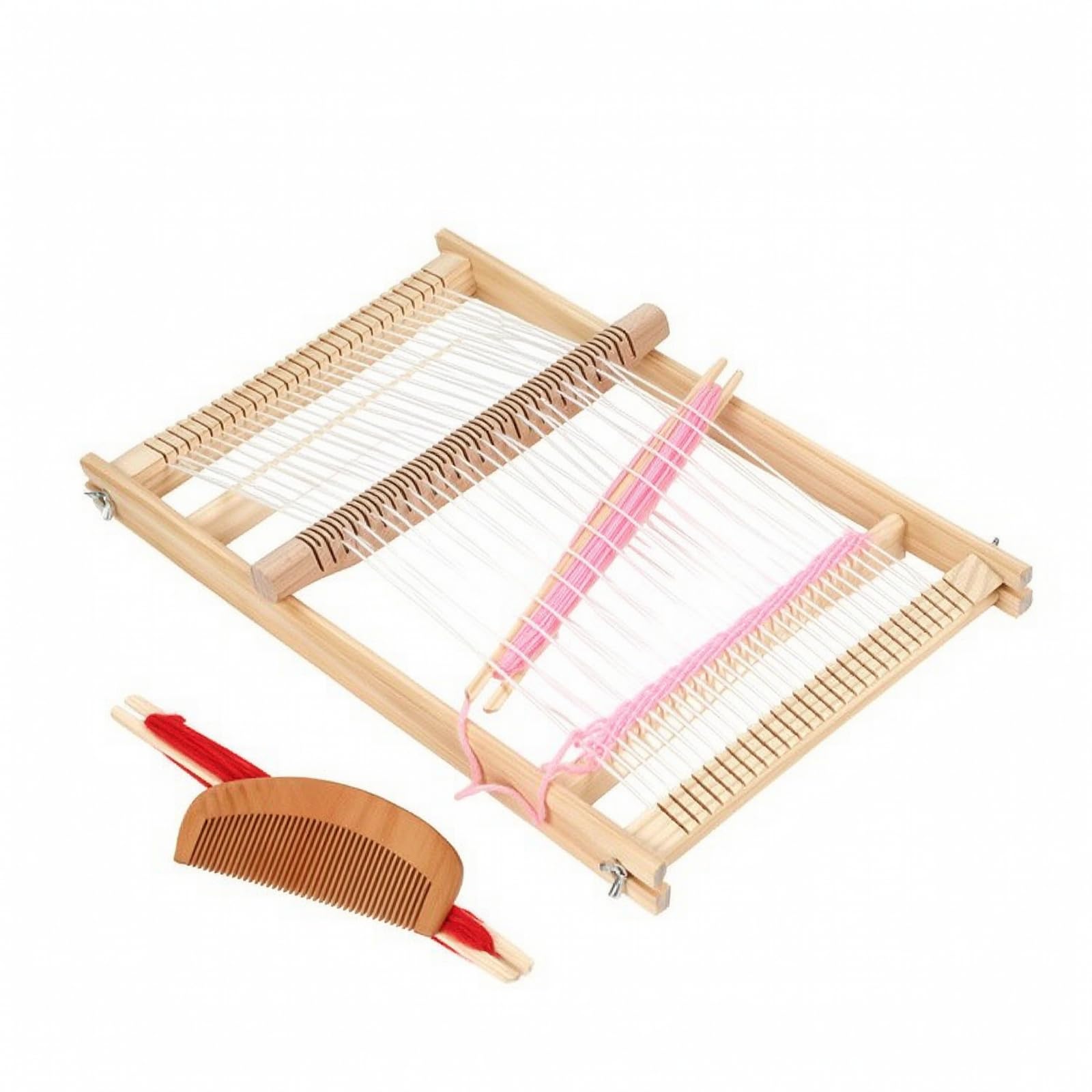 RoamTerroe Telaio da Tessitura Durevole | Creativo, Telaio per Tessitura con Pettine, Educativo, Laboratori Artistici