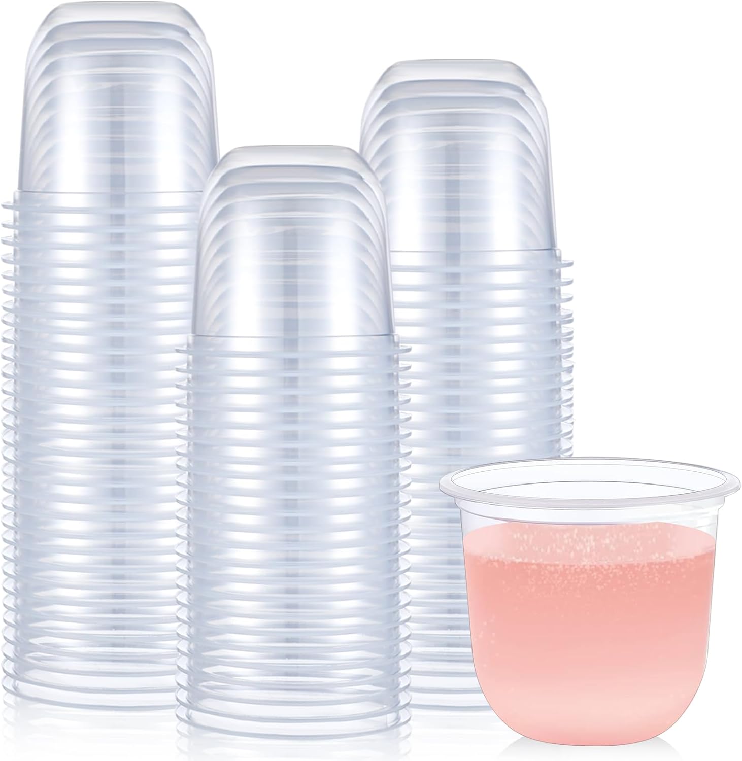 100 Copas De Champán De Plástico De 5 Onzas, Champán Clásico De