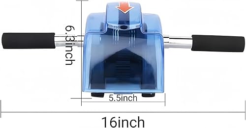 Miniatura 2 de Rodillo de abdominales para entrenamiento abdominal, rodillos de ejercicio abdominal con 4 ruedas, ejercitador muscular para mujeres y hombres