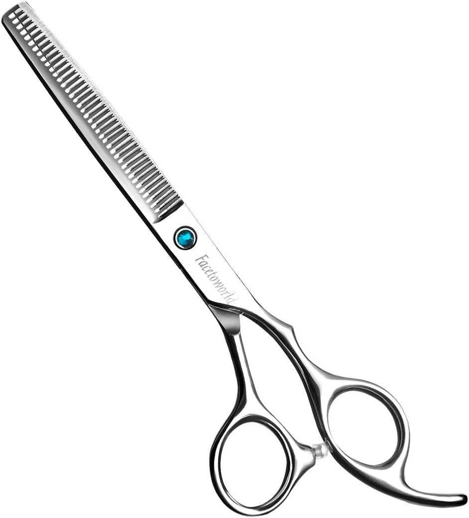 Hair Thinning Scissors Cutting Teeth Shears Professional Barber Hairdressing Texturizing Salon Razor Edge Scissor Japanese Stainless Steel 6 inch (6.5''Thinning)