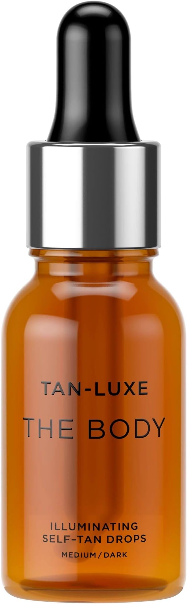 TAN-LUXE THE BODY Self Tan Drops, Medium/Dark (15 ml) Add Tanning Drops to Skin Care for Custom Body Tan, Cruelty Free & Vegan