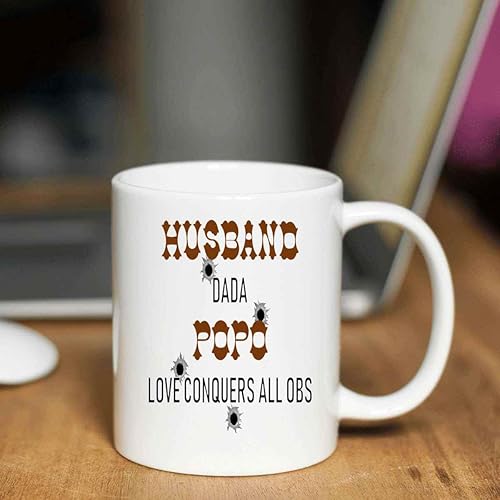 Miniatura 3 de Funny Gift Unique Man Of God Gift, for Husband's Birthday - Dada Popo Quote on Large 11 Oz White Ceramic Coffee Mug