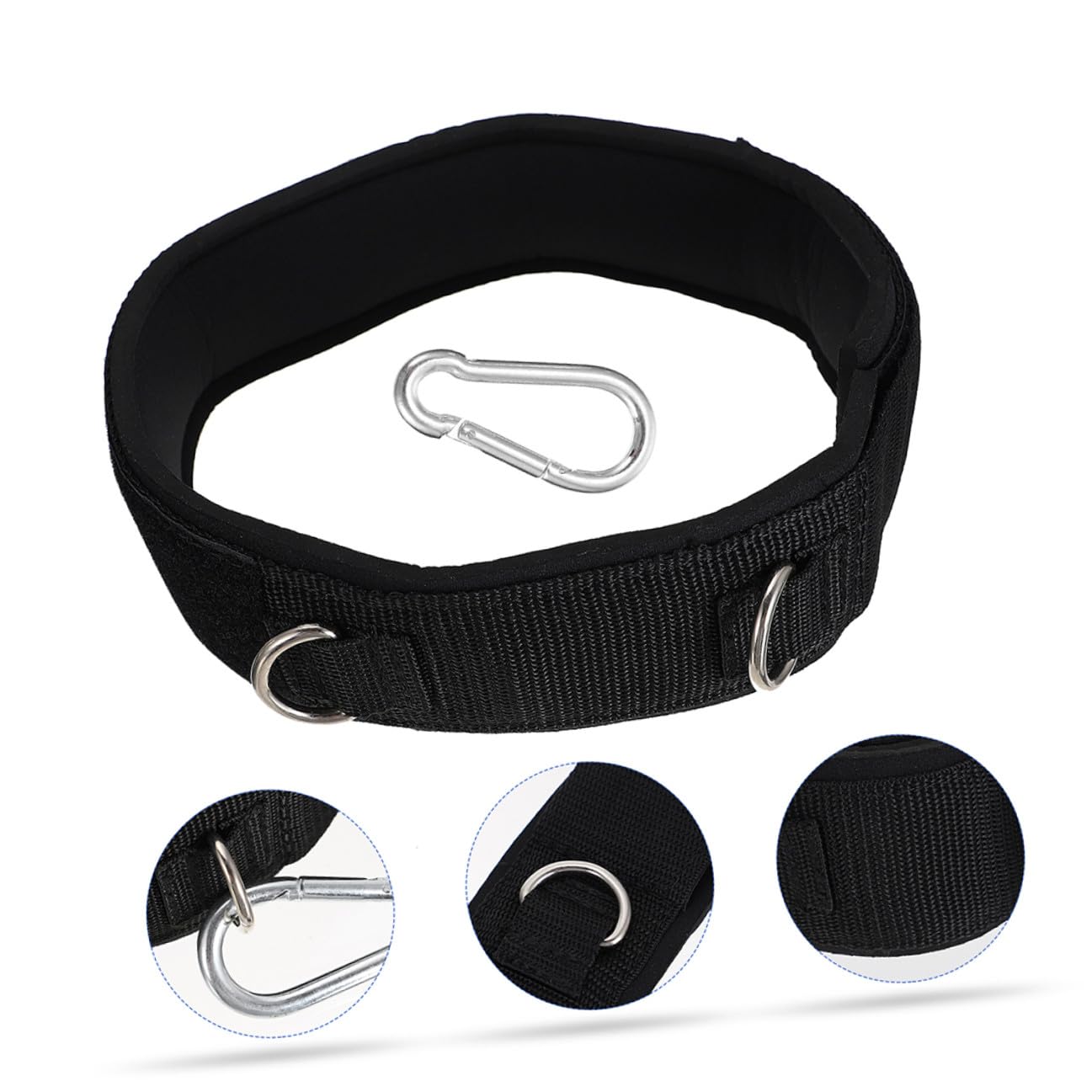 Hohopeti 2 Correas de Nailon para Muslos para Entrenamiento de Piernas, Bandas Elásticas de Resistencia para Ejercicio Profesional y Personal