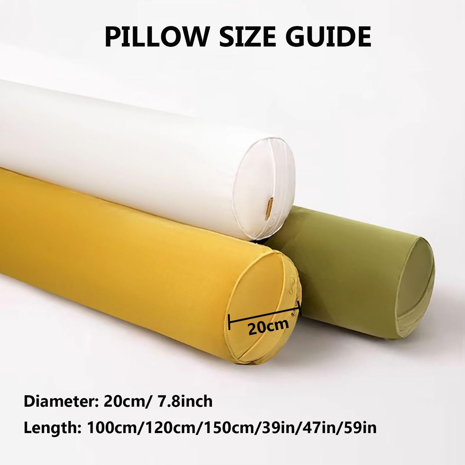 Almohada Cilíndrica Cilindrico Larga Adultos,Almohada de Cuerpo Completo for Dormir,Cojin Corporal for Dormir de Lado con Funda Terciopelo Reposacabezas Lumbar,Rodillas(Marrón,100x20cm)