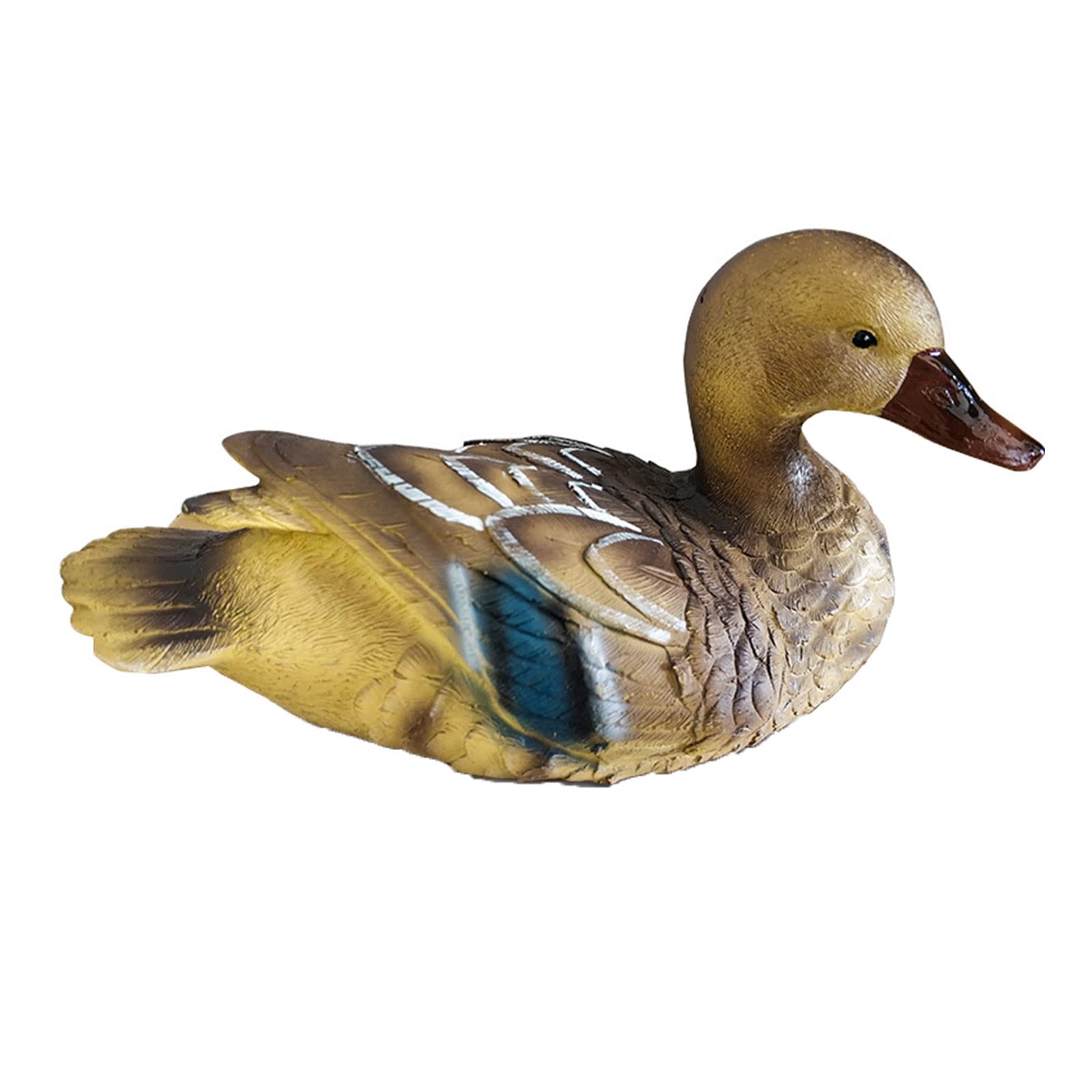 LIBOOI Pond Floating Duck Statue, Realistic Resin Floating Duck Sculpture Floating Mandarin Duck Figurine for Garden Pond Pool