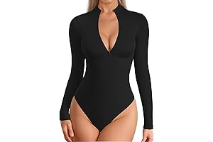 Long Sleeve Black Turtle Neck Bodysuit