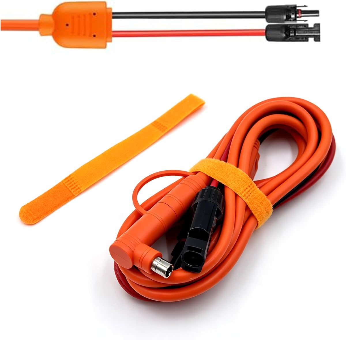 6FT 12AWG 14AWG Solar to DC8mm Extension Cable MC4 to DC7909/DC8020 | Compatible with Anker, BLUETTI, Jackery, GZ Yeti Power Stations, Heavy-Duty, Weather-Resistant, Flexible Solar Cord