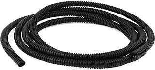 New Lon0167 9mm OD Featured Flexible PVC Insulation Reliable Efficacy Corrugated Wire Tubing Conduit 2.3 Meters(id:cc9 9e b1 11b)