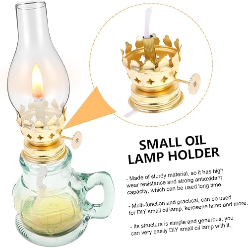 Miniatura 7 de Soporte de luz de aceite ajustable chapado en oro hecho de material resistente accesorio