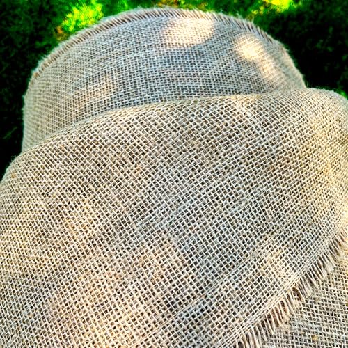 Jute Stoff Fortlaufend 160 breite natürlicher Stoff Gartenjute für Pflanzen Wurzel-Schutz meterware Sackleinen für Haus Garten