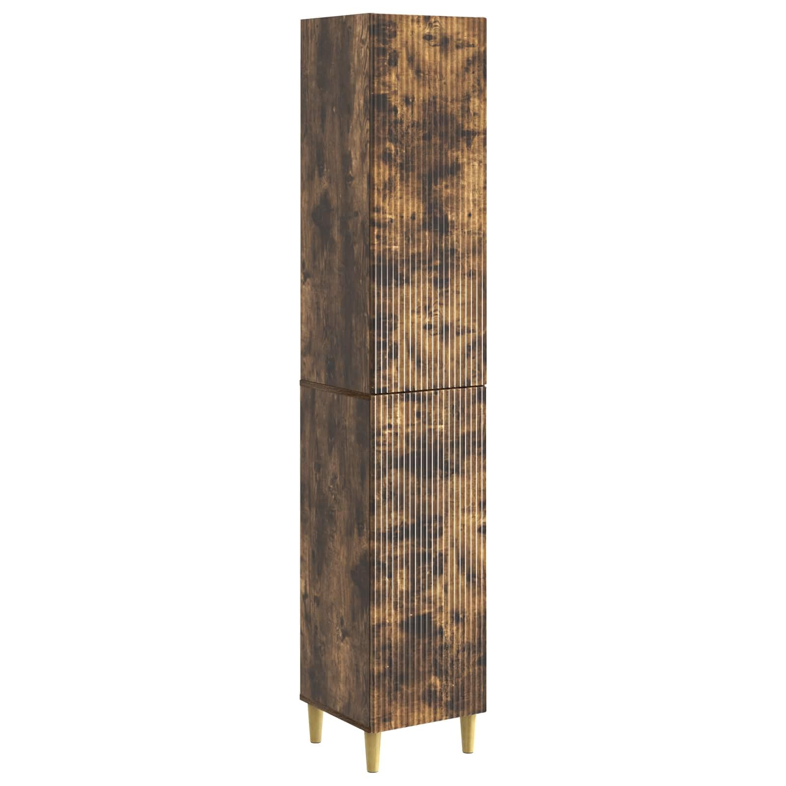 Juego de armarios de madera modulares de 33 cm con gran almacenaje para salón