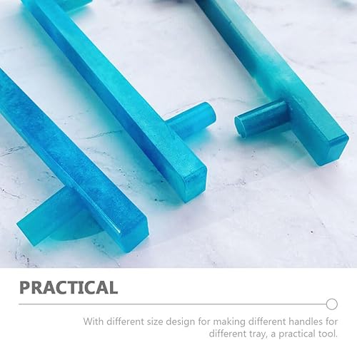 Miniatura 5 de 2 moldes de resina con mango de bandeja, moldes de fundición epoxi de silicona para hacer bandeja de joyería, plato, manijas de puerta de gabinete,