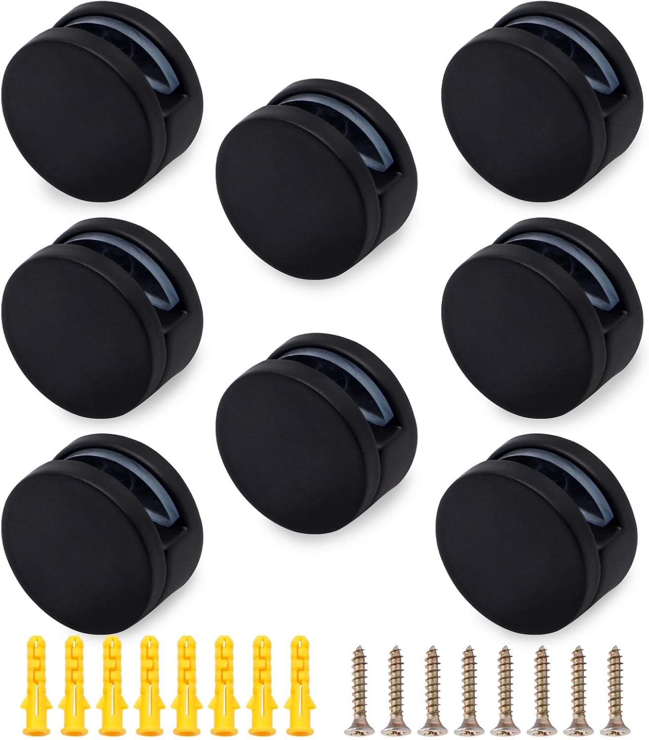 GDFYMI Mirror Clips, 8 Pcs Round Mirror Glass Clip Set, Mirror Mounting Clips, Glass