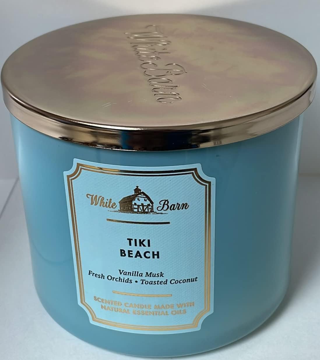 Bath & Body Works and White Barn 3-Wick Candle w/Essential Oils - 14.5 oz - 2021 Core Scents! (Tiki Beach)
