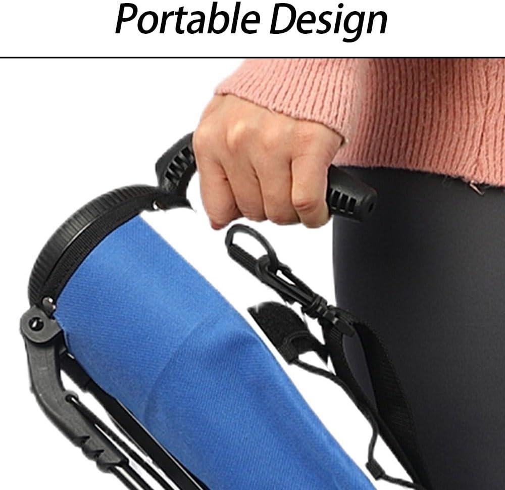 Golf Stand Bag, Waterproof Golf Carry Bag, 2 Way Divider with Telescopic Frame, Adjustable Shoulder Straps, Lightweight Organised Storage Pockets