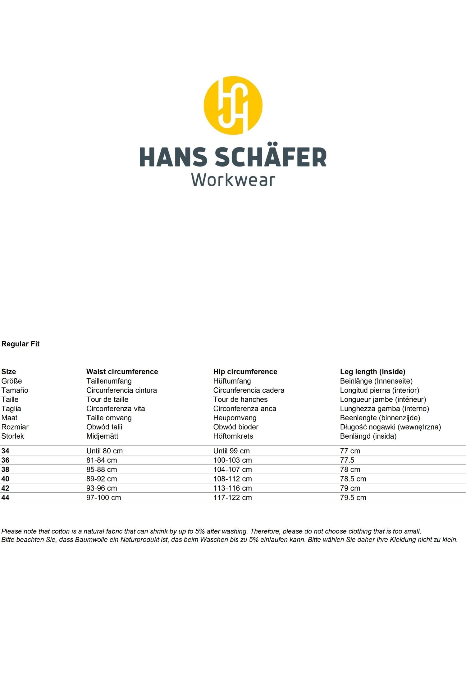 HSW Professional – Lange Arbeitshose für Damen – Modische und leichte Bundhose mit Knietaschen, strapazierbar und qualitativ