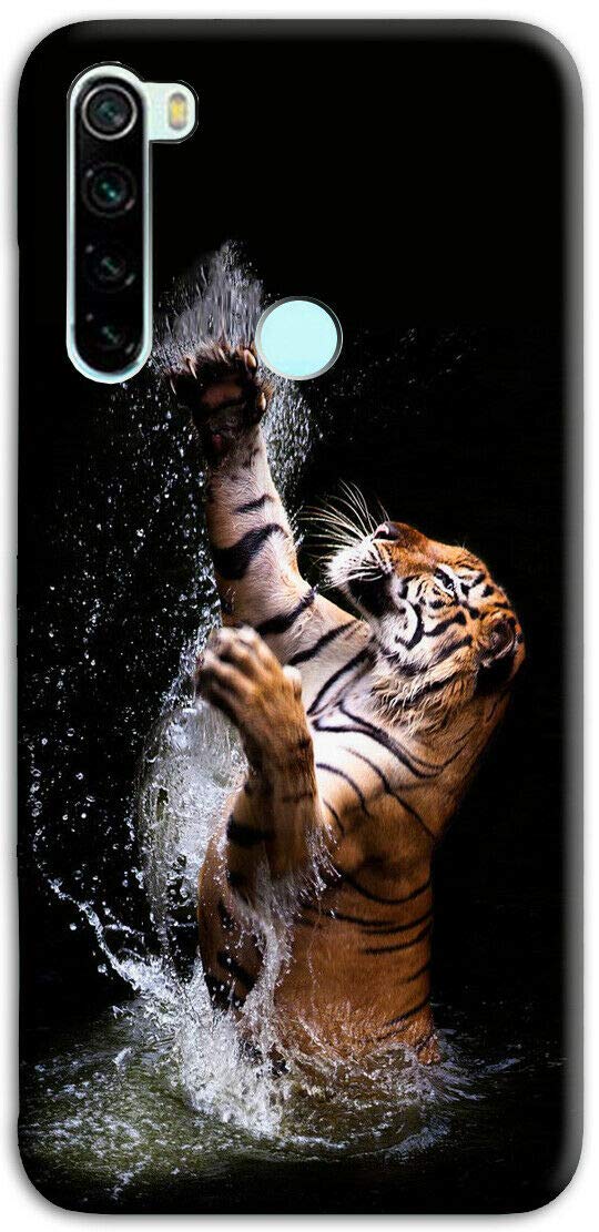 Cover In TPU Morbido Per Xiaomi Redmi Note 7 Con Stampa Tigre Che Nuota – Modello P222 - 3
