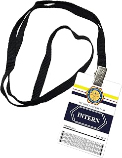 Intern Jeffersonian Institute Bones Novelty ID Badge Prop Costume - N