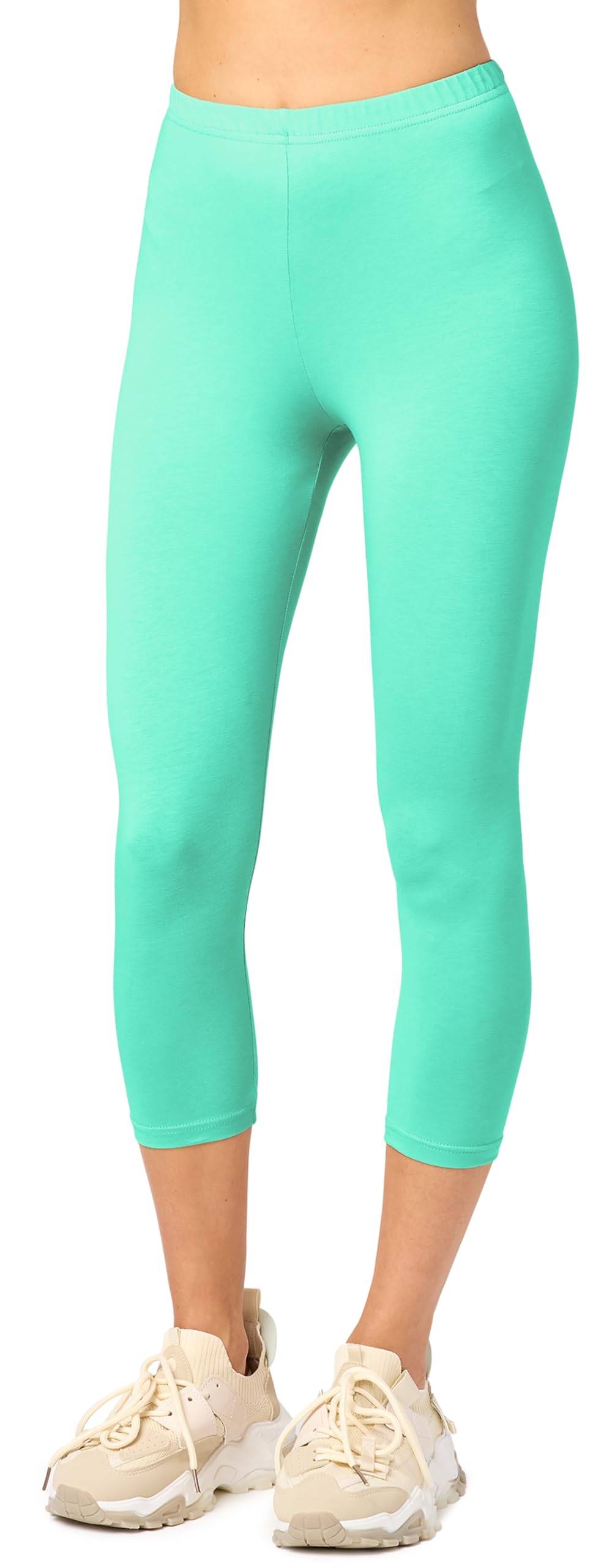 Merry Style Women's 3/4 Leggings MS10-199 (Mint,XL)