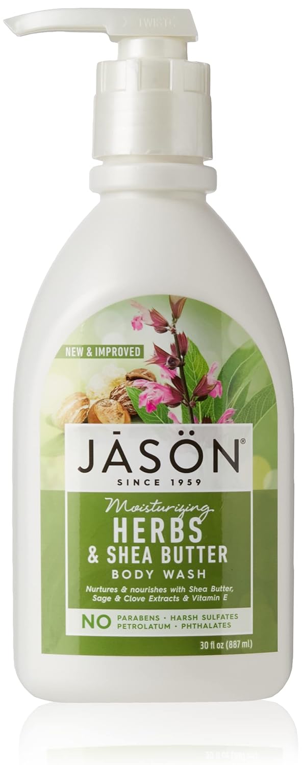 JASON Natural Body Wash & Shower Gel, Moisturizing Herbs