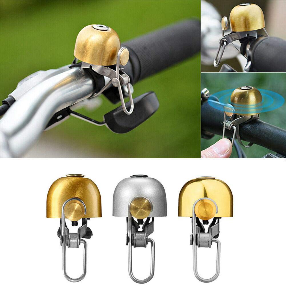 Campanello per bicicletta retrò forte e croccante bicicletta mountain bike maniglia anello corno vintage classico campanello di ricambio mountain bike retrò accessori