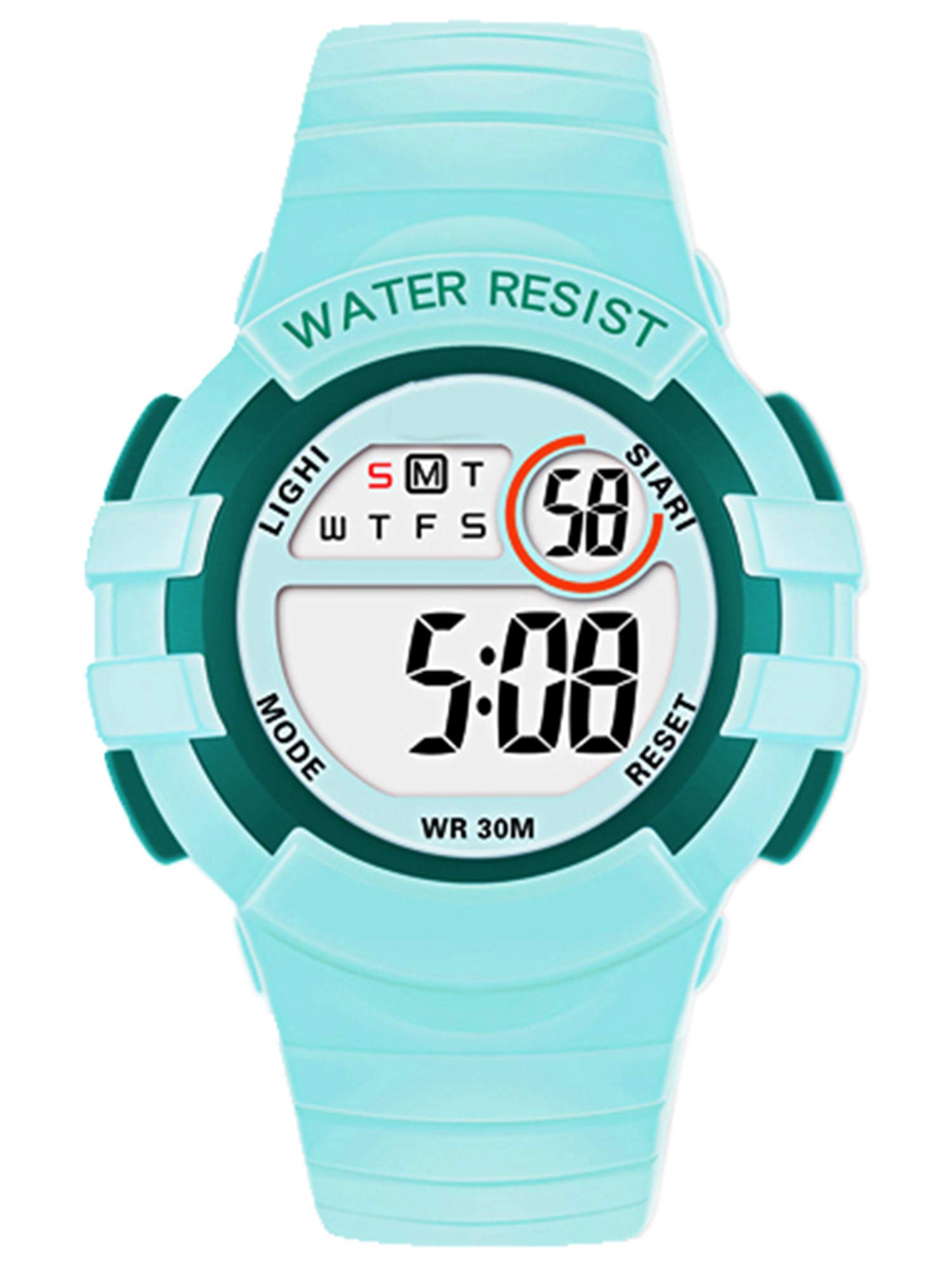 Time Up Digital Dial Primary School Kids Watch for Small Girls and Boys(Aqua Green) (B08SVTPYL7) Amazon Price History, Amazon Price Tracker