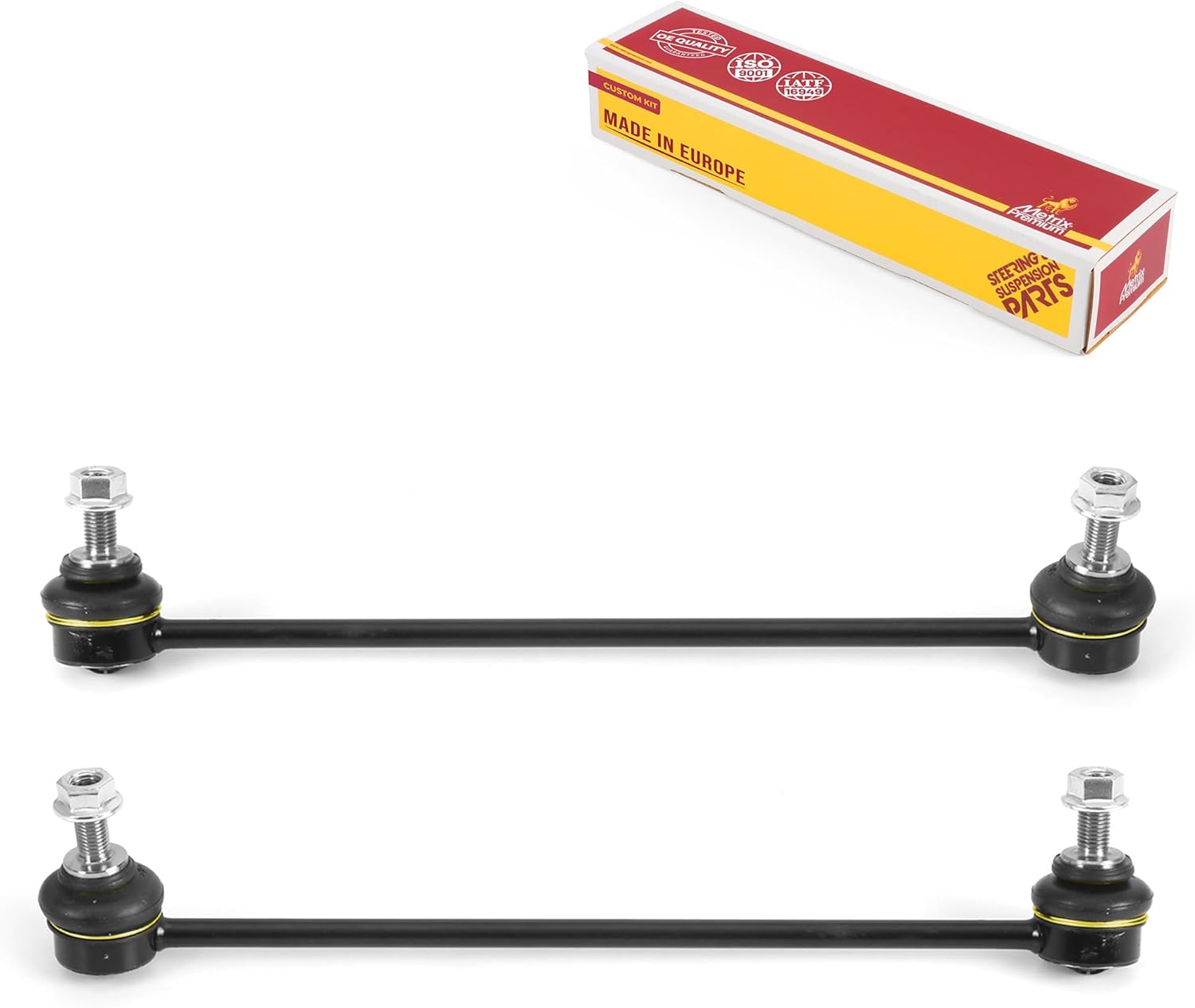 Metrix Premium Chassis Parts - Front Left & Right Sway Bar Stabilizer End Link Kit Fits 2007-2008 Honda Fit, Replacement K750259, K750258, Made in Europe