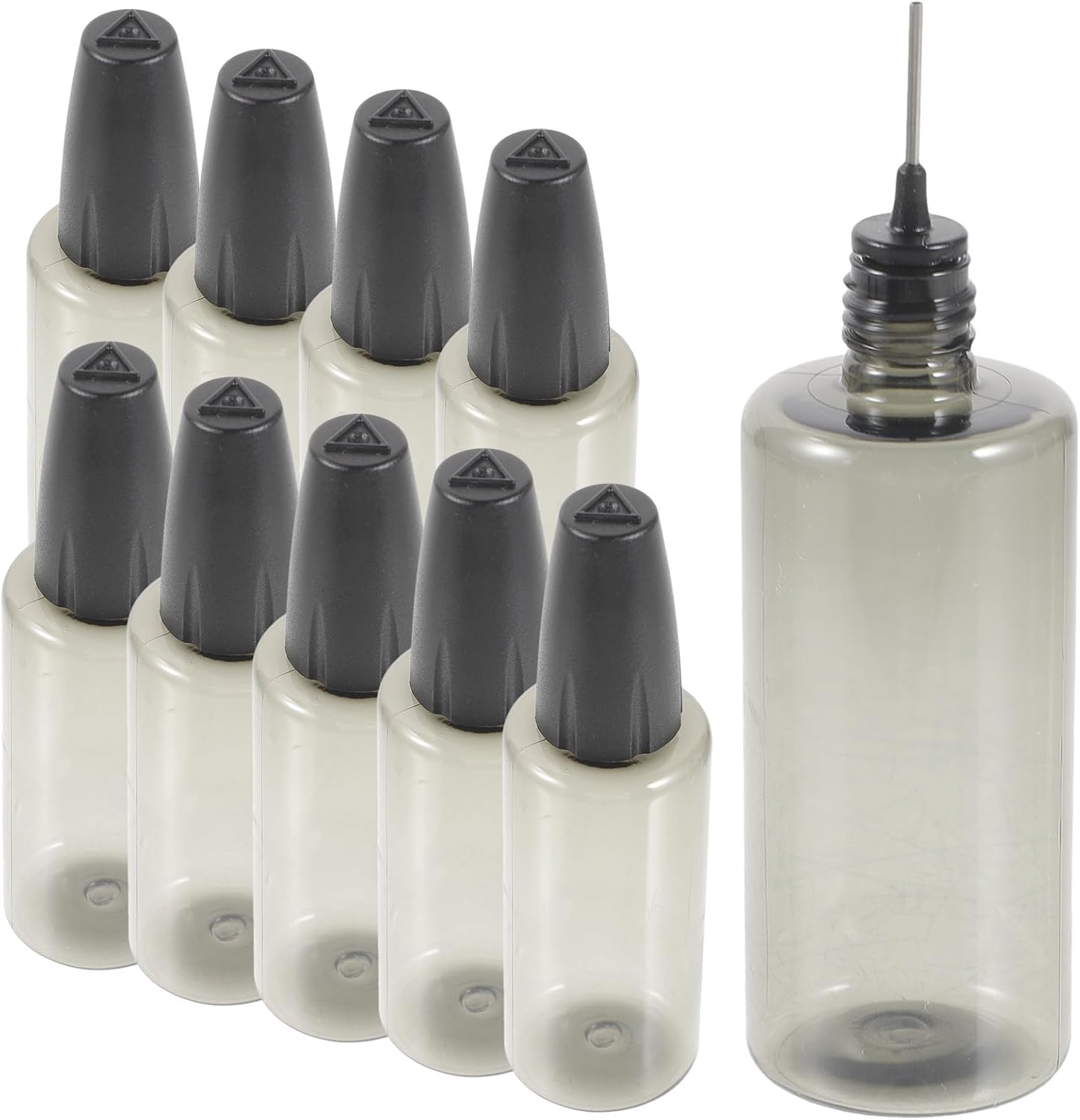 Ipetboom 10pcs Ml Needle Tip Applicator Bottle for Industrial Sewing Machines and Tool Refueling, Convenient Lubricating Oil Dispensing with Sturdy Pp and Stainless Steel Material,