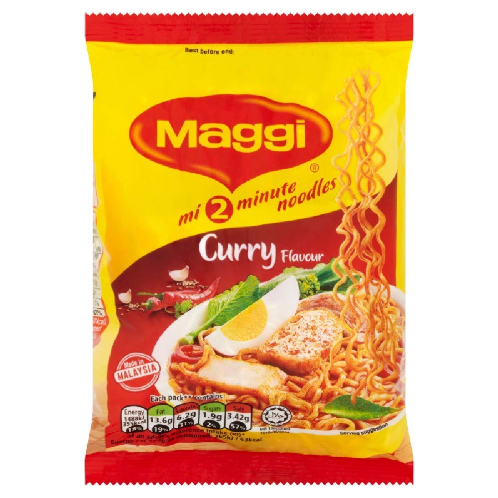 Maggi2 Minute Curry Flavour Instant Noodles 79g - Pack of 5