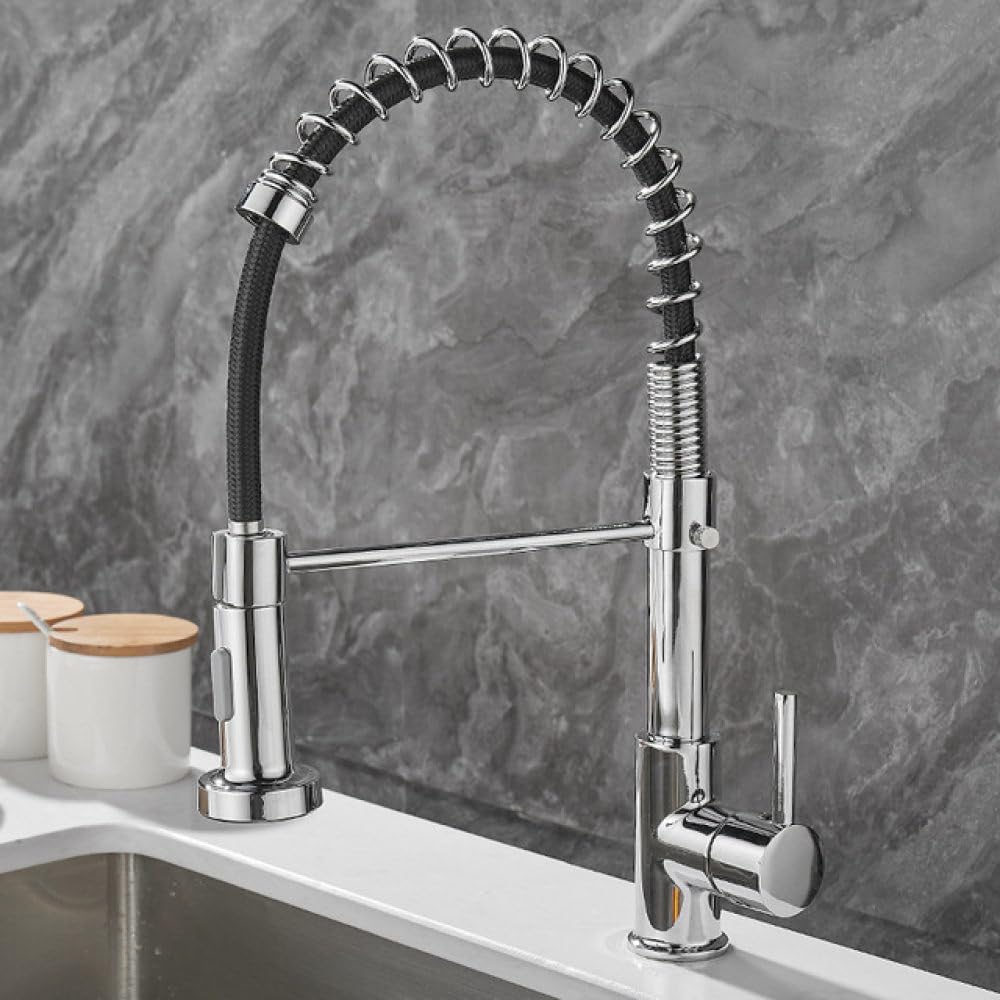 MXXQRHF Removable Kitchen Faucet Gourmet Kitchen Removable for Kitchen Sink Mixer Tap for Sink Black Luxury,Kitchen Faucet 3,China