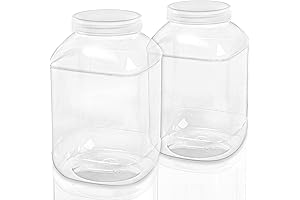ZOOFOX 2-Gallon Plastic Jars for Versatile Kitchen and Household Storage