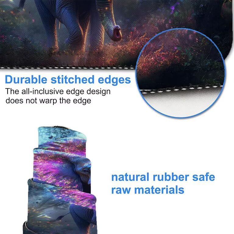 Tapis souris XXL de précision avec base en caoutchouc imperméable - 4