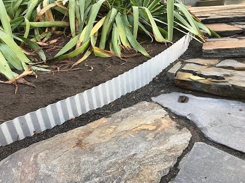 Corrugated Garden Edging (6" Tall Galvalume) #TOP4