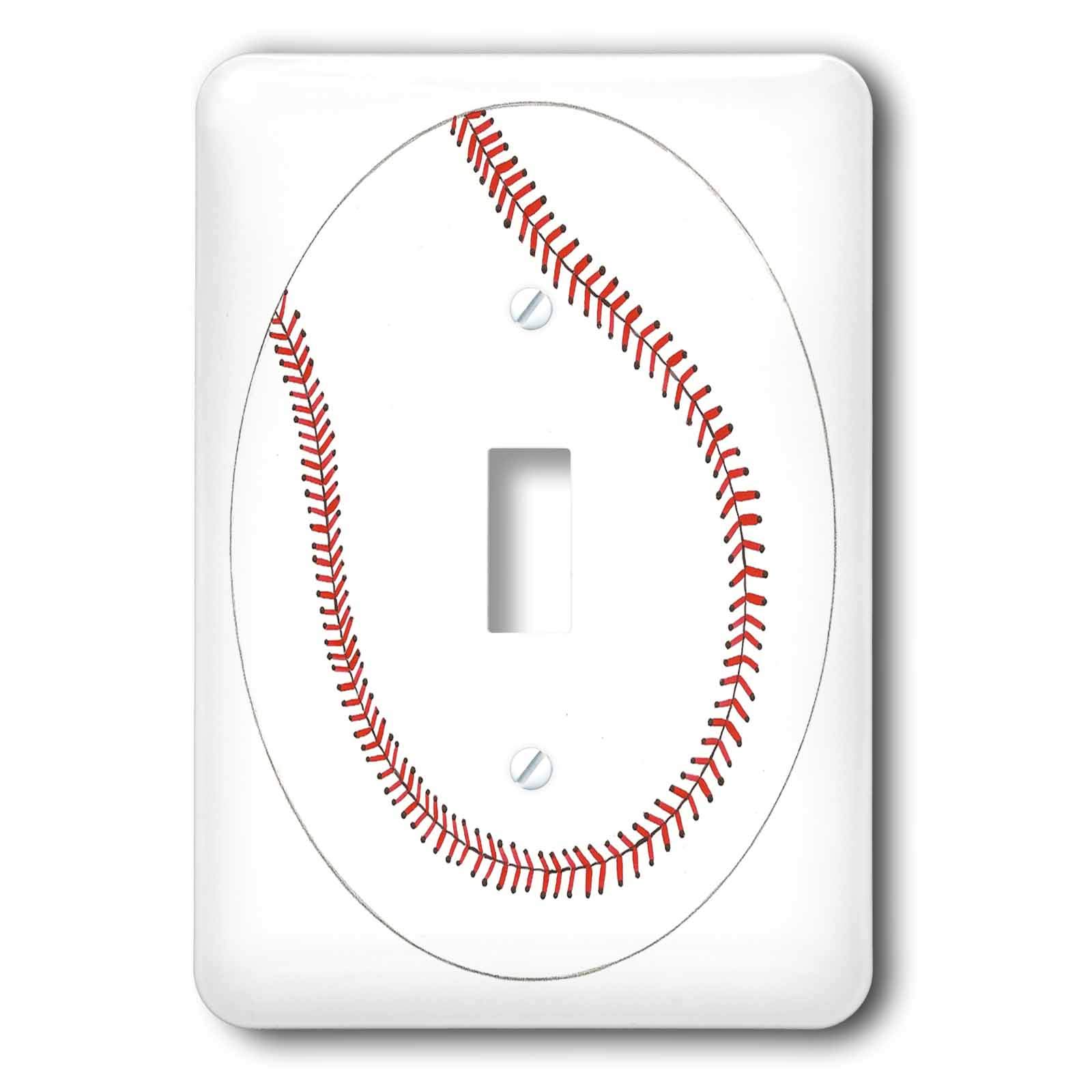 Interrupteur à bascule simple Baseball bouton électrique décoratif mural unique