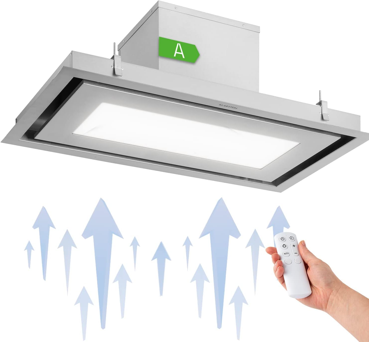 Klarstein Remy Brilliant Edition Inselhaube, 90 cm, EEK A, 618 m³/h