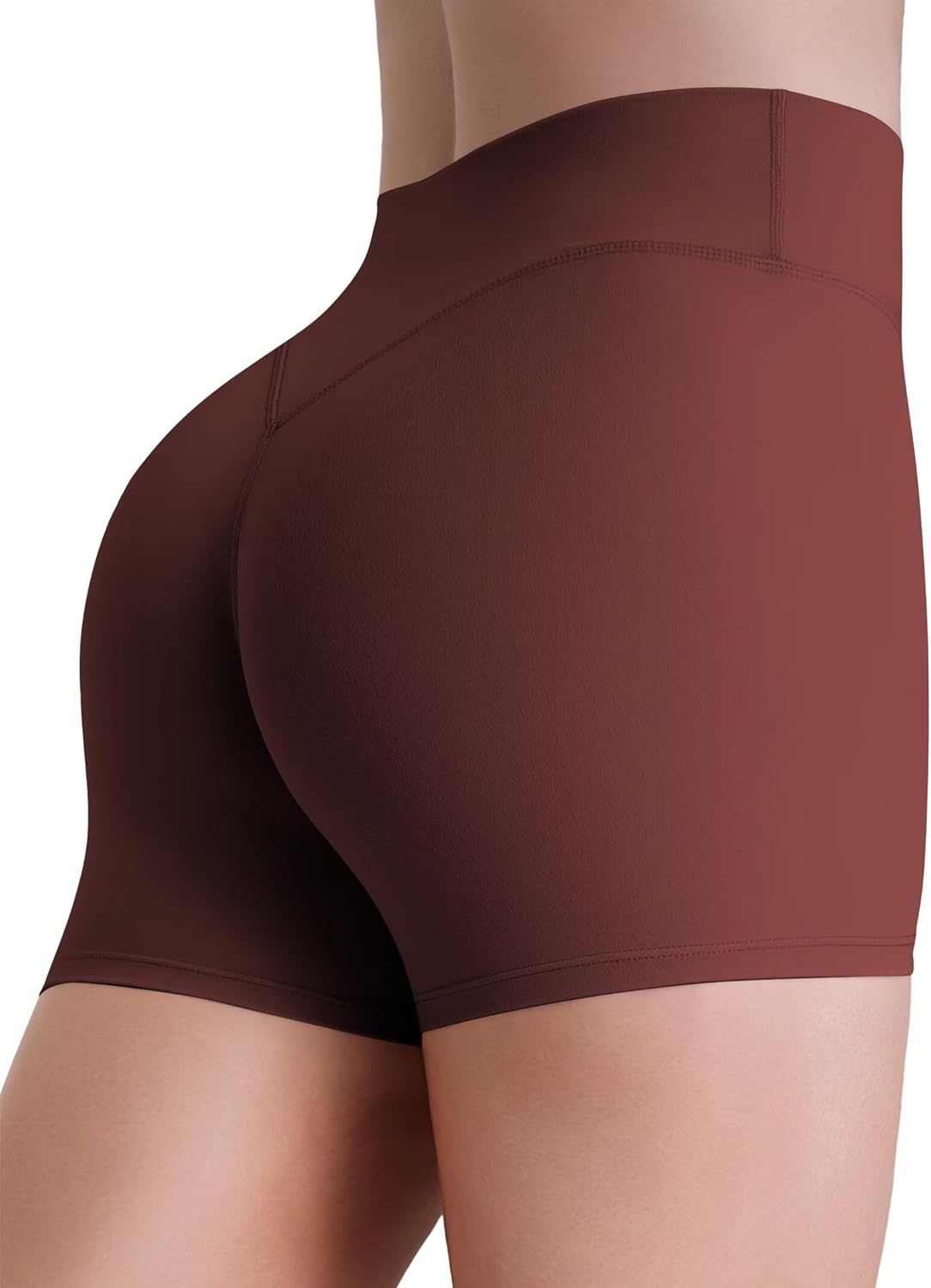 Sunzel Sustainable Butt Lifting Biker Shorts Women, High Waist No Front Seam Tummy Control Booty Scrunch Workout Yoga Shorts